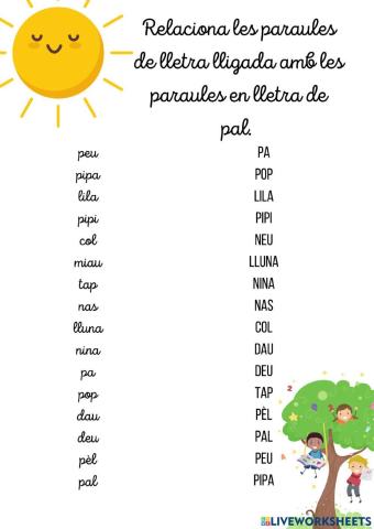 Lletra de pal i lletra lligada 2