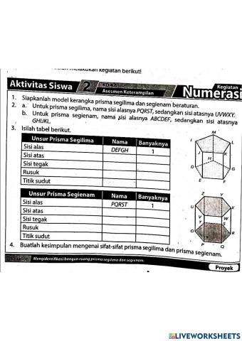 Matematika bangun ruang prisma