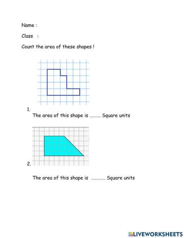 Area of irregular shape