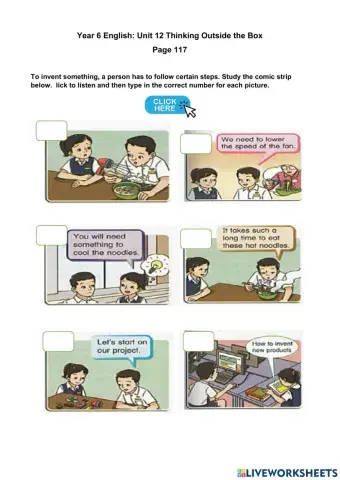 Year 6 English Unit 12 Thinking Outside the Box