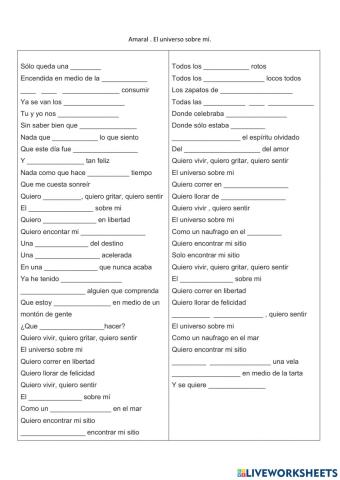 El Universo sobre mi