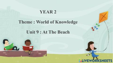Year 2, at the beach- reading