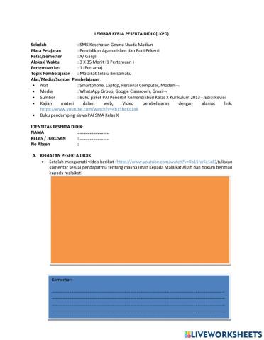 LKPD Malaikat Selalu Bersamaku