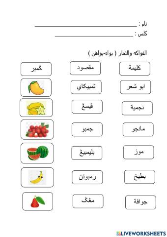 Buah buahan bahasa arab