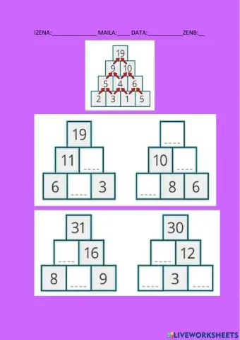 Buruzko kalkulua-piramideak