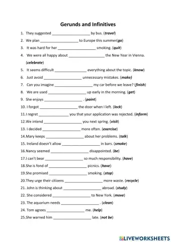 E10 gerimd amd infinitive 2
