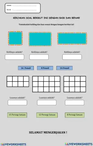 Luas dan Keliling Persgi dan Persegi Panjang