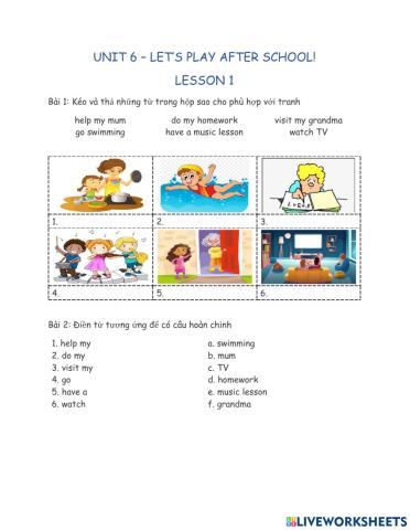 Unit 6 - Lesson 1- Family&Friends 2