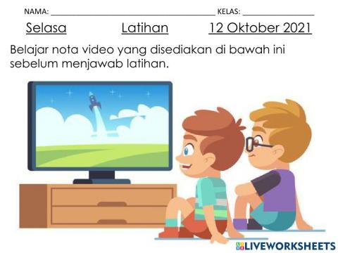 Bahasa Melayu Tahun 1 Unit 16 Jagalah Kebersihan