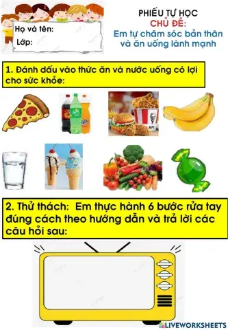 Em tu cham soc ban than va an uong lanh manh