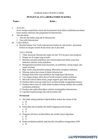 Pengenalan Laboratorium