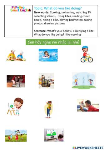 WS What do you like doing?