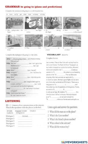 Future 'going to+ verb''