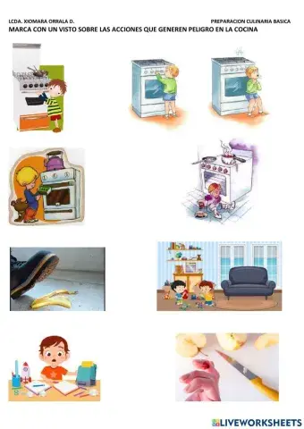 Peligros en la cocina