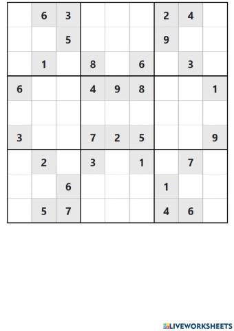 Sudoku medium