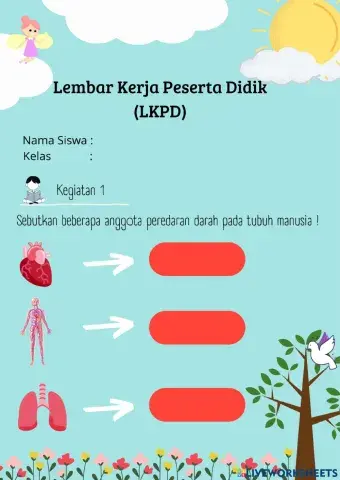 Lkpd kelas 5 - peredaran darah manusia