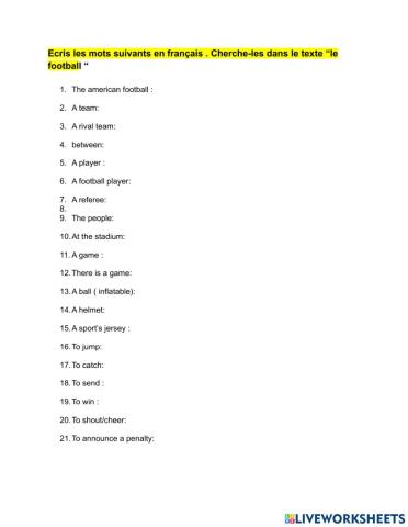 Le football américain