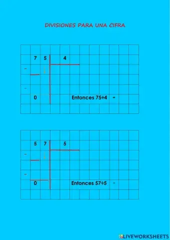 División para una cifra