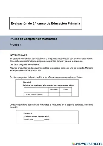 Competencia Matemática