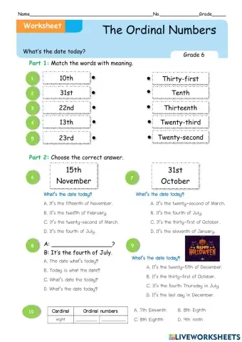 The Ordinal Numbers