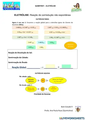 Quimifirst - Eletrólise
