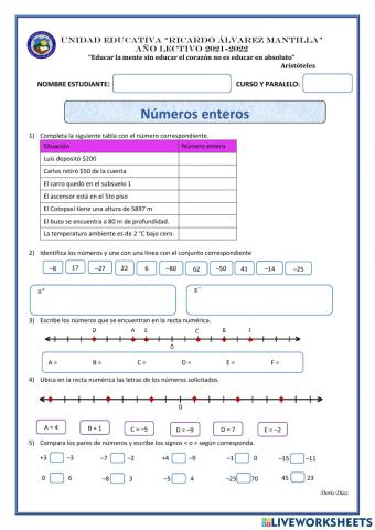 Números enteros