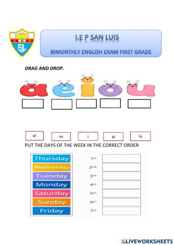 Bimonthly English Exam