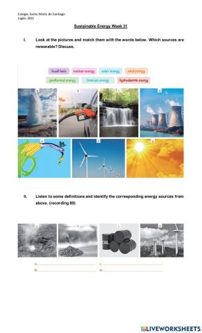 Listening About Energies