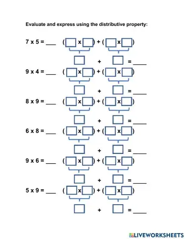 Distributive properties