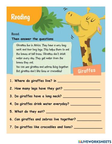 Reading comprehension