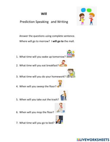 Will speaking and writing