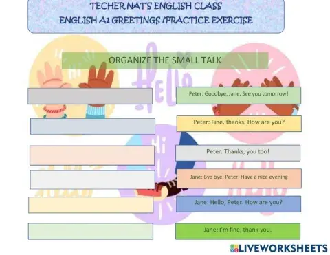 Greetings and farewells