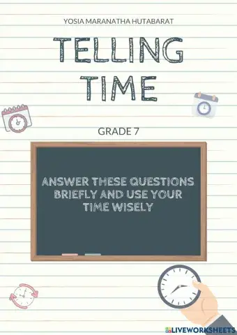 Telling Time in English