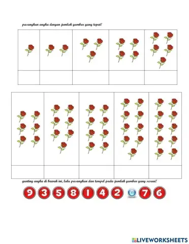 Tempelkan jumlah angka