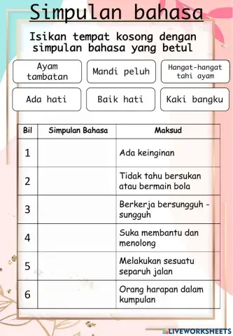 simpulan bahasa