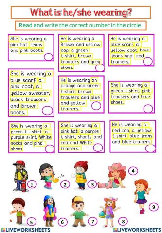 What is he she wearing