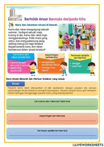 Unit 14: Bertolak ansur bermula daripada kita