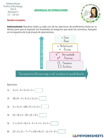 Jerarquía de Operaciones