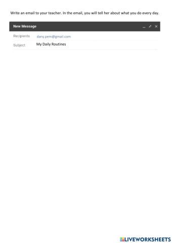 Writing a email