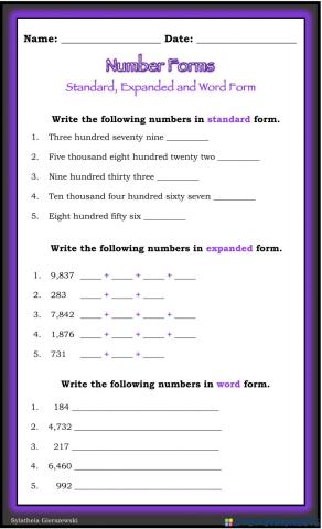 Number Forms