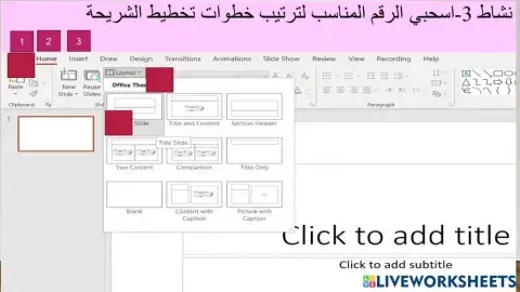 تخطيط الشريحة