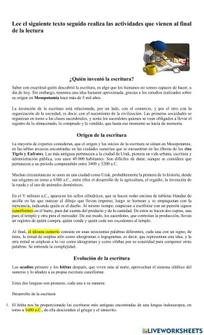 Invención de la escritura