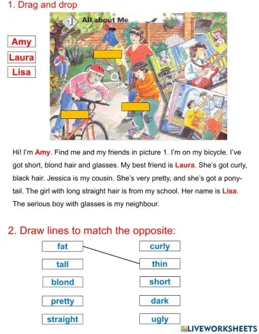 Movers Wrting 1-Describe yourself