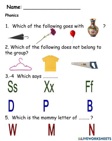 Phonics-1st term assess