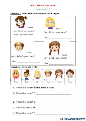 English 3-Unit 2(Lesson 1)