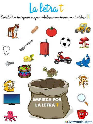 Lectoescritura letra t