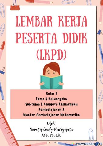 LKPD Matematika Kelas 1