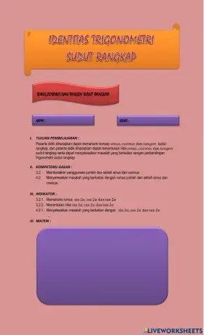 Identitas trigonometri sudut rangkap