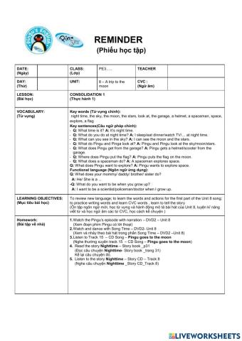 L3U8 Homework for Con 1