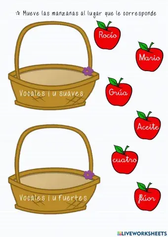 Vocal i, u tónica o átona